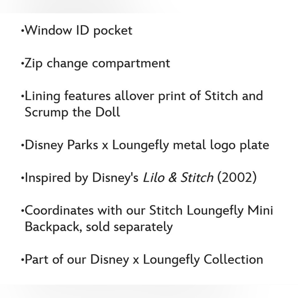 NWT Disney Stitch Loungefly Wallet - Picture 7 of 11